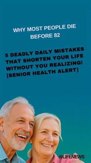 Every year, millions of seniors unknowingly do 5 simple things that silently shorten their lifespan. Doctors say these everyday habits — from how you eat, sit, or even sleep — can quietly harm your heart, brain, and body without you feeling a thing... until it’s too late. But here’s the good news — you can still reverse the damage. In this video, we reveal the 5 most common mistakes that stop people from living past 82 — and what you can do today to live stronger, longer, and happier. ✨ What you