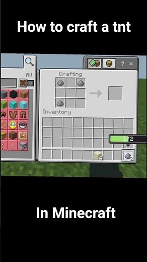 How to craft a tnt in. Minecraft ☠️☠️