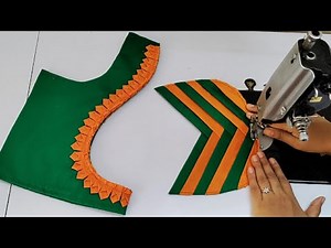 Very stylish blouse back neck design || cutting and stitching back neck blouse design || blouse