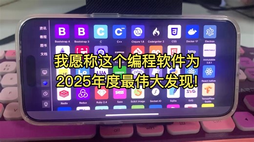 我愿称这个编程软件为2025年度最伟大发现！！！