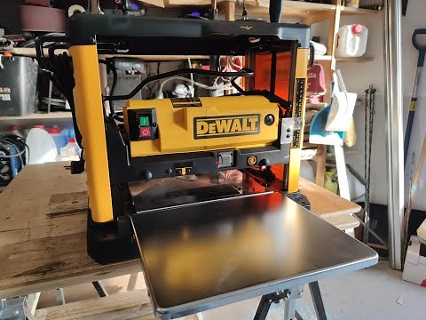 DIY Planer/Thicknesser DeWalt DW 733 unboxing heavy duty test woodworking