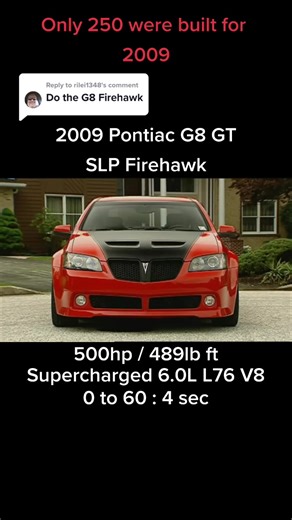 Replying to @rilei1348 #fyp #cars #carsoftiktok #motorweek #2009 #pontiac #g8 #gt #slp #firehawk #supercharged #v8 #rare #car #roadtest #viral #foryou #foryoupage #fypシ #4u
