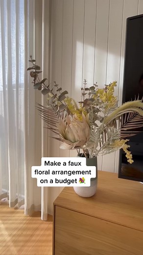 Budget-Friendly Faux Floral Arrangement DIY