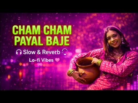 Cham Cham Payal Baje 💕 Slowed & Reverb | Lofi Song 🎧 Night Vibes | Romantic Nagpuri Song