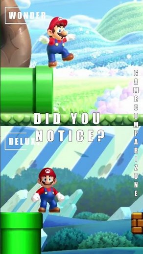 3 subtle details you might not know - Mario Bros Wonder vs Deluxe comparison