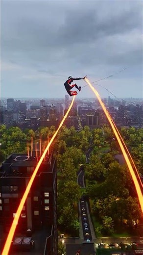 Marvel's Spider-Man 2 Miles Morales PC Web Swing #shorts
