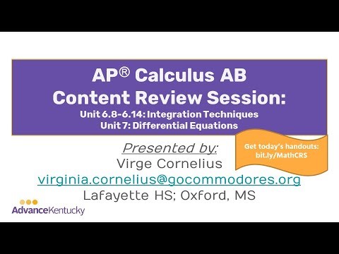 AP Calculus AB Content Review Session #4