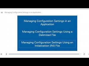 LabVIEW Core 2: 5 MANAGING CONFIGURATION SETTINGS IN AN APPLICATION