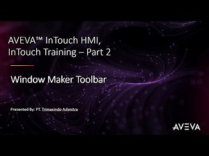 2 . AVEVA InTouch Windowmaker Toolbar