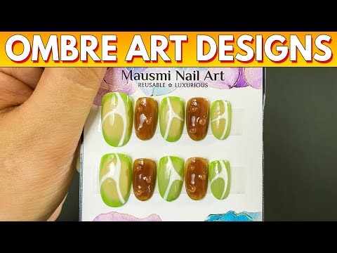 Ombre Nail Art Designs | Easy Press-On Nails Tutorial | Mausmi Nail Art