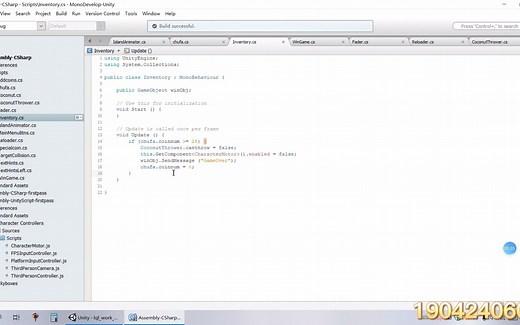 Unity3D-游戏结束界面制作