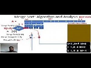 Merge Sort Algorithm with Animation and Recursion Stack
