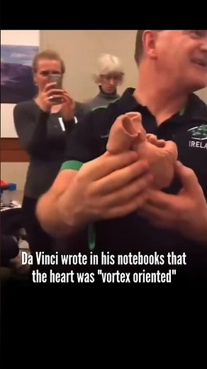 Leonardo da Vinci observed that the heart's internal structure