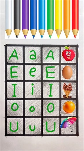 Learning Vowels #kidslearning #kids