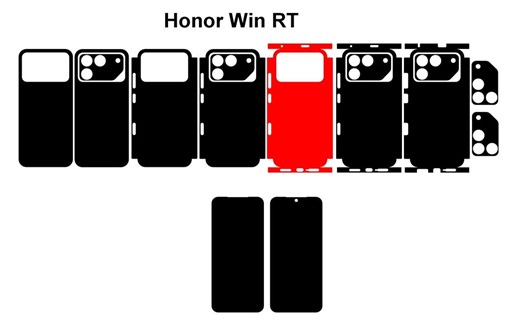 Honor Win & RT Skin Vector Template Cut Files Svg Dxf Png - Etsy