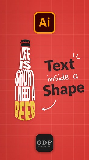 Logo designer | Visual identity on Instagram: "How to apply Text inside shape using adobe illustrator . 📮Dm for Paid Logo Design services . Follow us for daily dose of creative Logos . . #illustratortutorial #illustratortips #learnillustrator #creativelogo #creativeideas #textinshape #graphicdesignersclub #logocreator #logoforbusiness #smallbusinesslogo #logodesigner #graphicdesigntips #graphicdesigncommunity #learngraphicdesign"