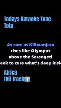 Toto | Africa | Karaoke 🎤