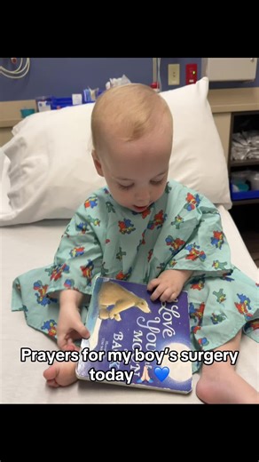My anxiety is through the roof. Handing him off to the OR nurse was tough 😭 #babyboy #surgery #momsoftiktok #medicine