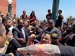 Nate Diaz vs Jorge Masvidal press conference erupts into mass brawl
