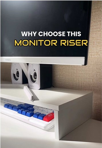 Stylish and Durable Wood Monitor Riser for Your Desk
