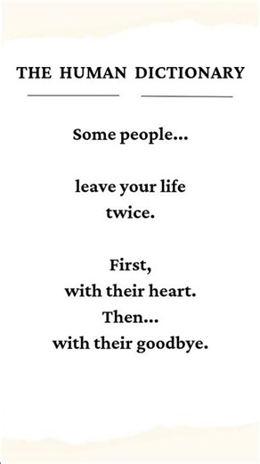 ✨ The first goodbye is silent.The second is spoken. 🤍📖