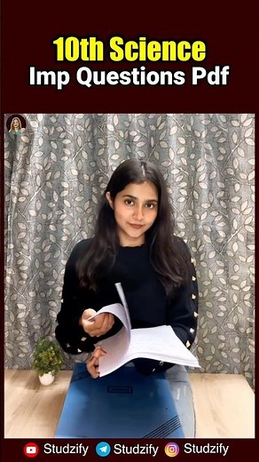 10th Science Most Imp Questions Pdf | Studzify Official