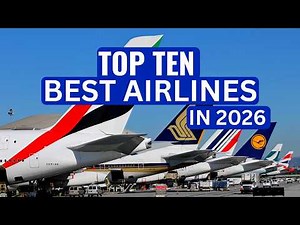 Top Ten BEST AIRLINES in the world in 2026