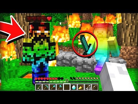 RAINBOW STEVE ATTACKS BOSS STEVE IN MINECRAFT!
