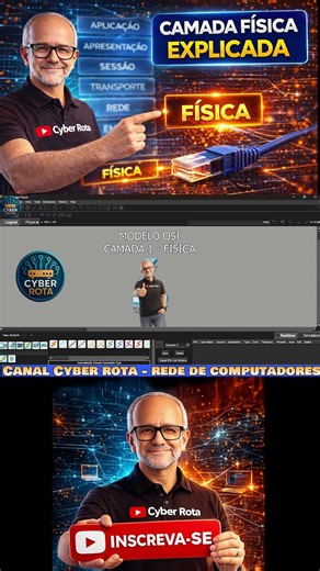 Modelo OSI Camada 1 - Camada Física Explicada | #camadafisica #rededecomputadores