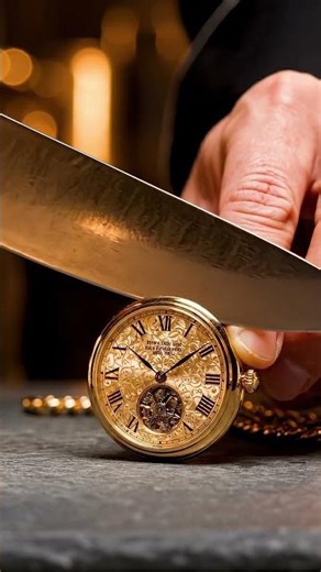 Golden Pocket Watch Precision Cut ASMR That Feels Mysteriously Relaxing And Deeply Satisfying