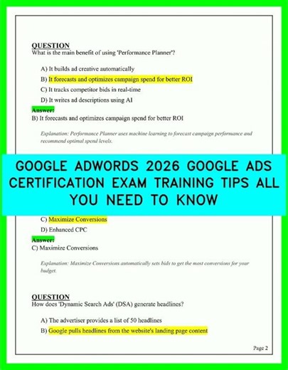 GOOGLE ADWORDS 2026 GOOGLE ADS CERTIFICATION EXAM TRAINING TIPS ALL YOU NEED TO KNOW