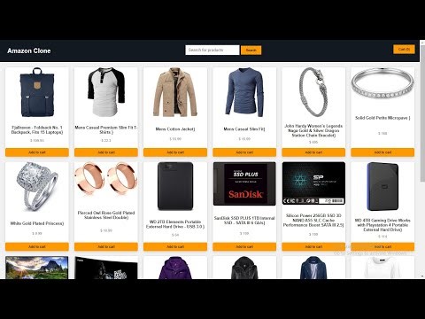 Amazon Clone using Html, Css and Javascript