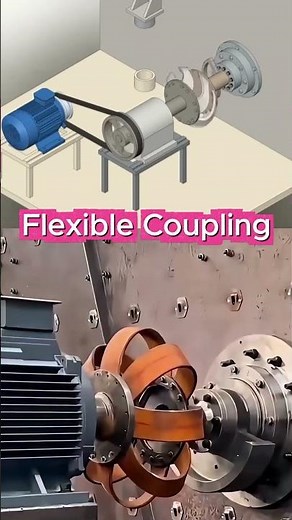 How Flexible Coupling Mechanism work #engineering #shorts