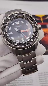 Citizen Promaster Super Titanium Duratect Diver 46mm Made in Japan is here! This is a beautiful titanium ISO rated diver, ultra lightweight and super scratch resistance Duratect Titanium watch that will keep you happy for a very long time! This fully Made in Japan Model is also equipped with a 28,800bph Automatic engine and curved sapphire glass. It's dubbed by some reviewers as the "Seiko Killer" and ultimate diver watch. This brand new unit is now available in store with attractive discount! V