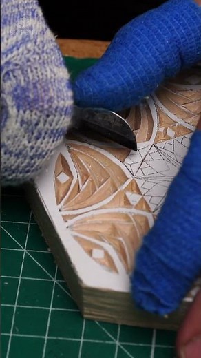 Chip carving a rosette?🌟Easy pattern, big wow factor! Let’s get carving🙌#ChipCarving #Rosette #DIY