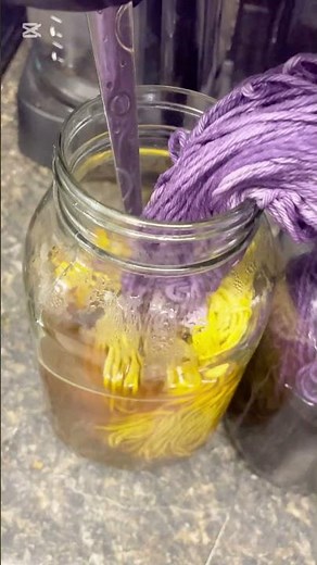 Easy Hand-Dyed Cotton Yarn | DIY with Powdered Dye 🎨