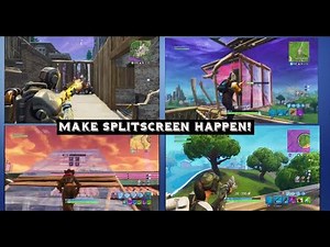 How to Play 2 - 4 Players SPLIT SCREEN on Fortnite Battle Royale | On The Same PS4 or XBOX ONE