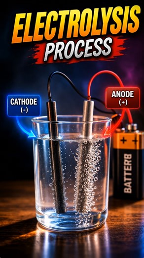 New Electrolysis process experiment #shorts #viral #experiment