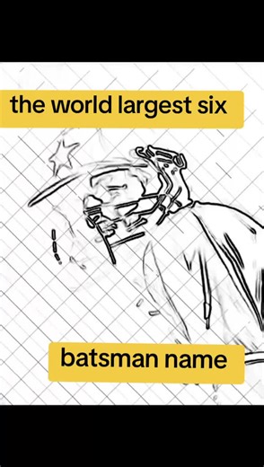 The World's Largest Six in Cricket History