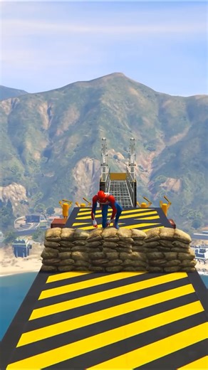 GTA 5 Epic Water Ragdolls Spiderman Jump/Fails Ep 69 #shorts