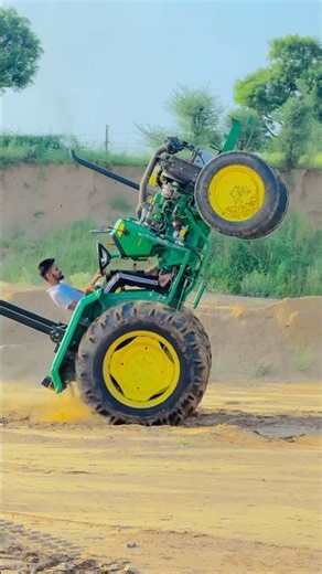 Johndeere 5050d Tractor Stunts #tractor #automobile #tractordriving #tractorglobal #tractorstunt