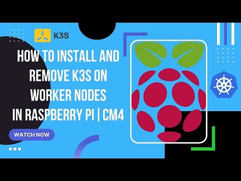 How to install and remove k3s on worker nodes in Raspberry Pi CM4