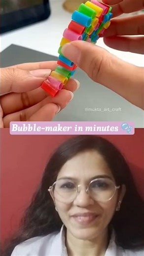 DIY Bubble Maker at Home 🫧 | Super Easy Fun Toy #shorts #shortsfeed
