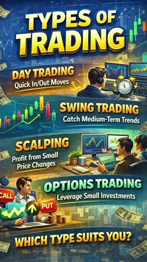 Types of trading of shares #shorts #indianstockmarket #stockmarket