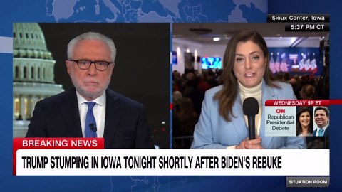 Trump fires back at Biden in Iowa speech