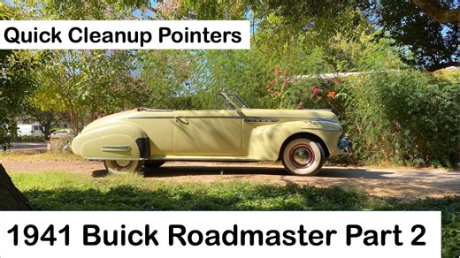 1941 Buick - Part 2 - 10 Minute Air and Water Wash of a Roadmaster Convertible Fireball Eight