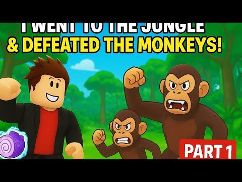My Jungle Adventure Begins! Beating Monkeys in Blox Fruits (Part 1)