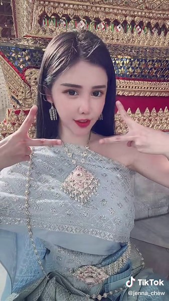 Traditional Attire Showcase with Intricate Embroidery