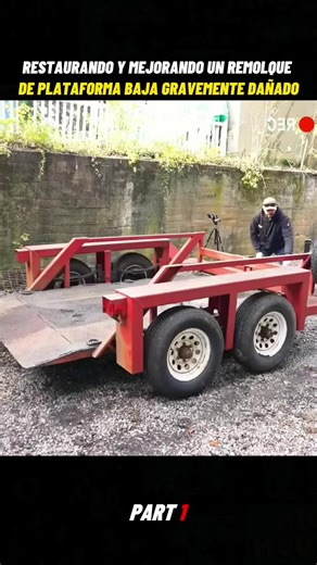 Restoring & Upgrading a Severely Damaged Low-Bed Trailer - My Most Challenging Project Yet Part 1 #build #building #trailer #buildtrailer #decktrailer