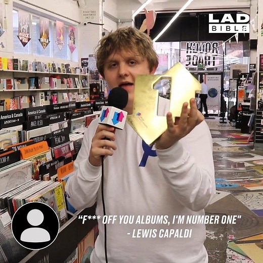 Lewis Capaldi’s reaction to his first album debuting at number one is incredible 😂👏 Official UK Charts | LADbible